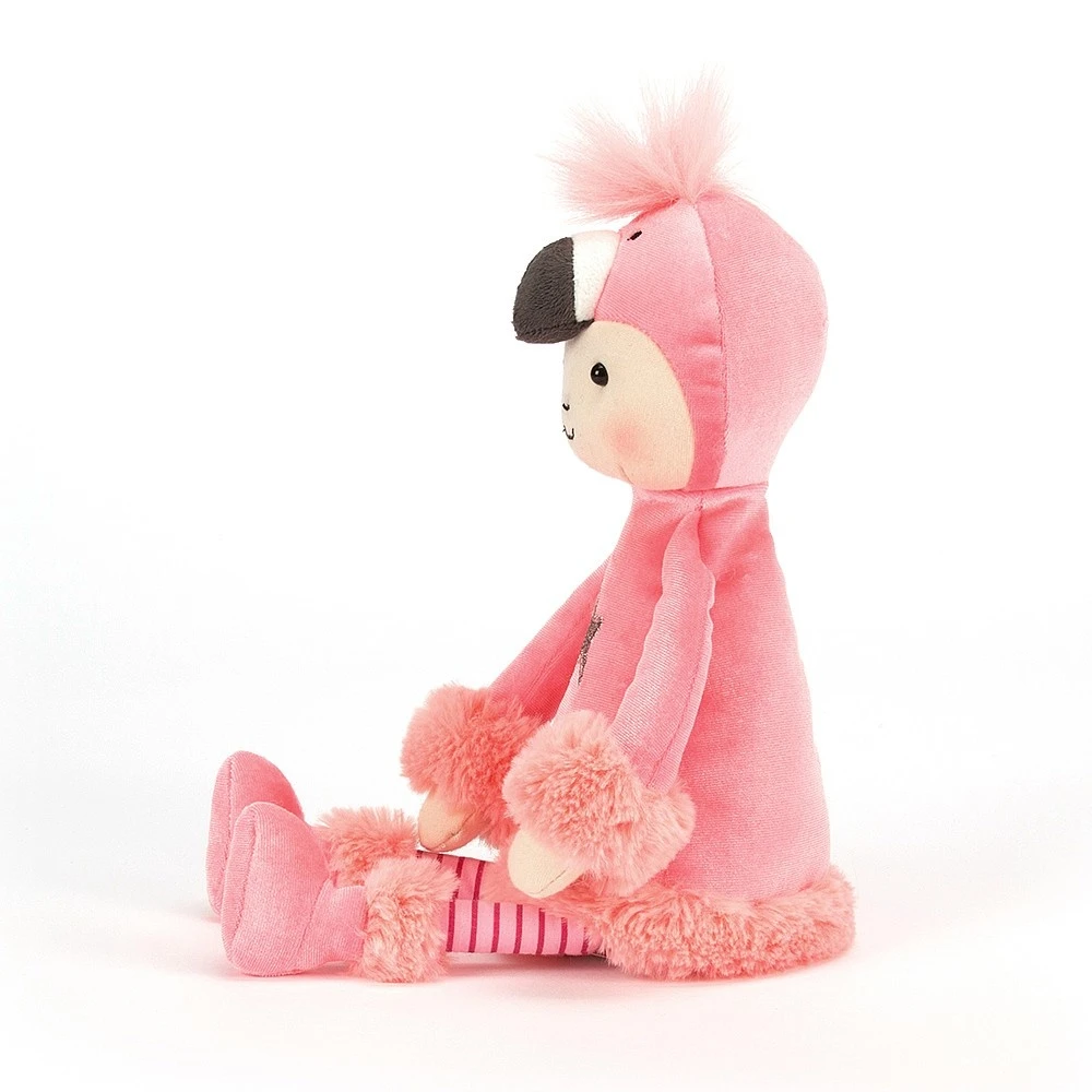 Jellycat Knuffel Flamingo Perky Flamingo Flapper 3 Jellycat Knuffel Flamingo Perky Flamingo Flapper - Afbeelding 2