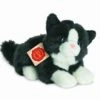 Hermann Teddy Knuffel Kat Zwart Wit -Knuffels Winkel image 1249