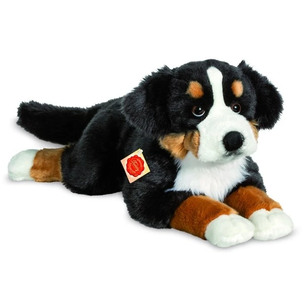 Hermann Teddy Knuffel Berner Sennenhond Liggend 3 Hermann Teddy Knuffel Berner Sennenhond Liggend