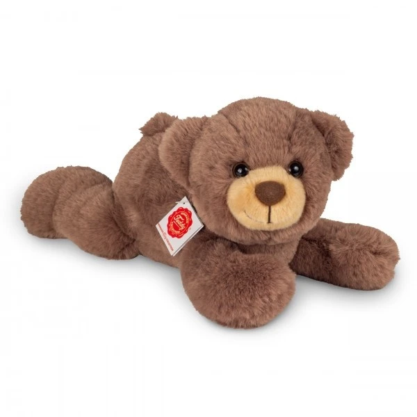 Hermann Teddy Knuffel Teddybeer Liggend Chocoladebruin 3 Hermann Teddy Knuffel Teddybeer Liggend Chocoladebruin