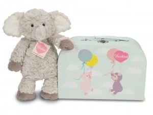 Hermann Teddy Knuffel Olifant Smartie Met Koffer 4 Hermann Teddy Knuffel Olifant Smartie Met Koffer - Afbeelding 2