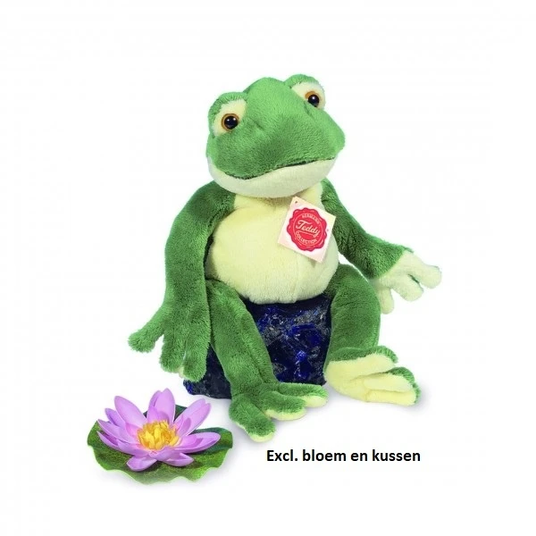 Hermann Teddy Knuffel Kikker Zittend 4 Hermann Teddy Knuffel Kikker Zittend - Afbeelding 2