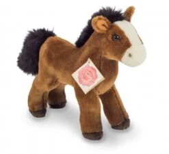 Hermann Teddy Knuffel Paard Met Geluid Roodbruin