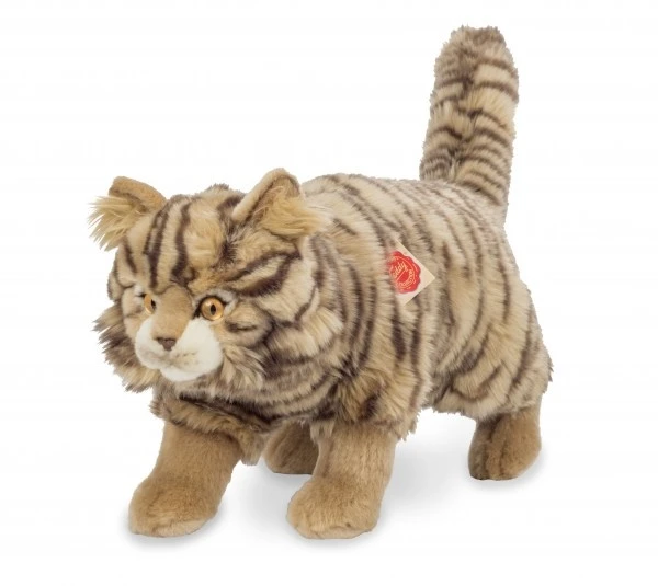 Hermann Teddy Knuffel Wilde Kat Getijgerd Staand 3 Hermann Teddy Knuffel Wilde Kat Getijgerd Staand