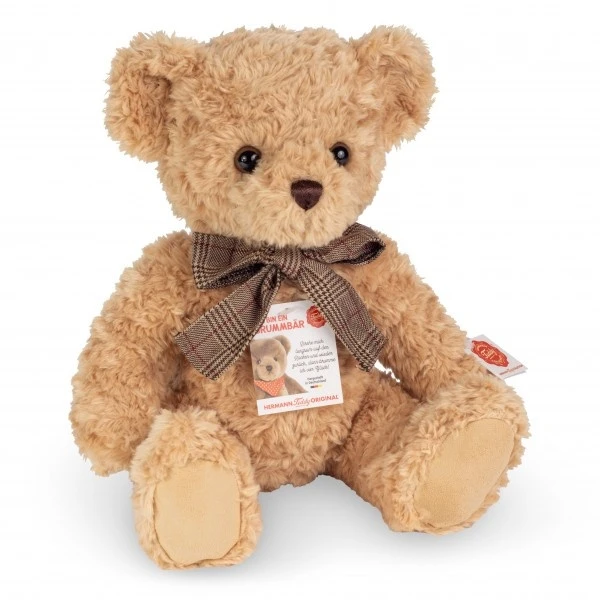Hermann Teddy Knuffel Teddybeer Beige Met Geluid 4 Hermann Teddy Knuffel Teddybeer Beige Met Geluid - Afbeelding 2