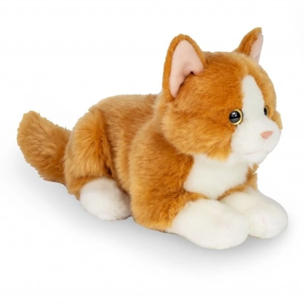 Hermann Teddy Knuffel Kat Rood Liggend 20 Cm 4 Hermann Teddy Knuffel Kat Rood Liggend 20 Cm - Afbeelding 2