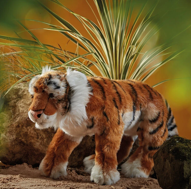 Living Nature Knuffel Tijger Liggend 45 Cm 5 Living Nature Knuffel Tijger Liggend 45 Cm - Afbeelding 3