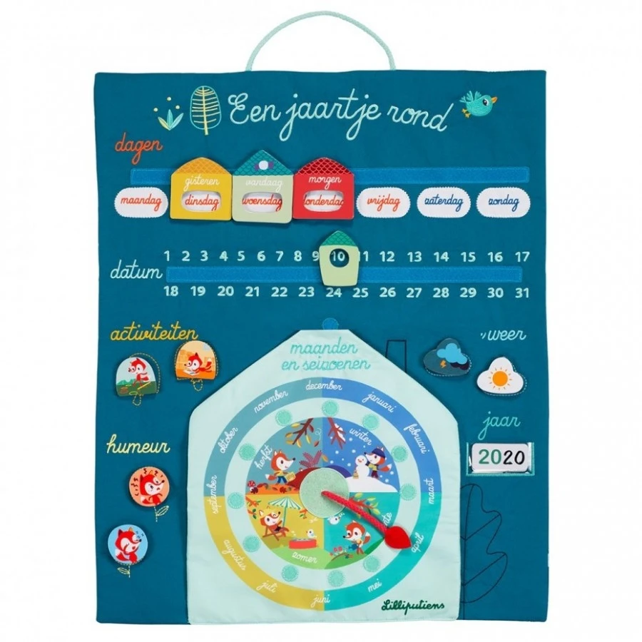Lilliputiens Mijn Eerste Kalender Een Jaartje Rond 4 Lilliputiens Mijn Eerste Kalender Een Jaartje Rond - Afbeelding 2