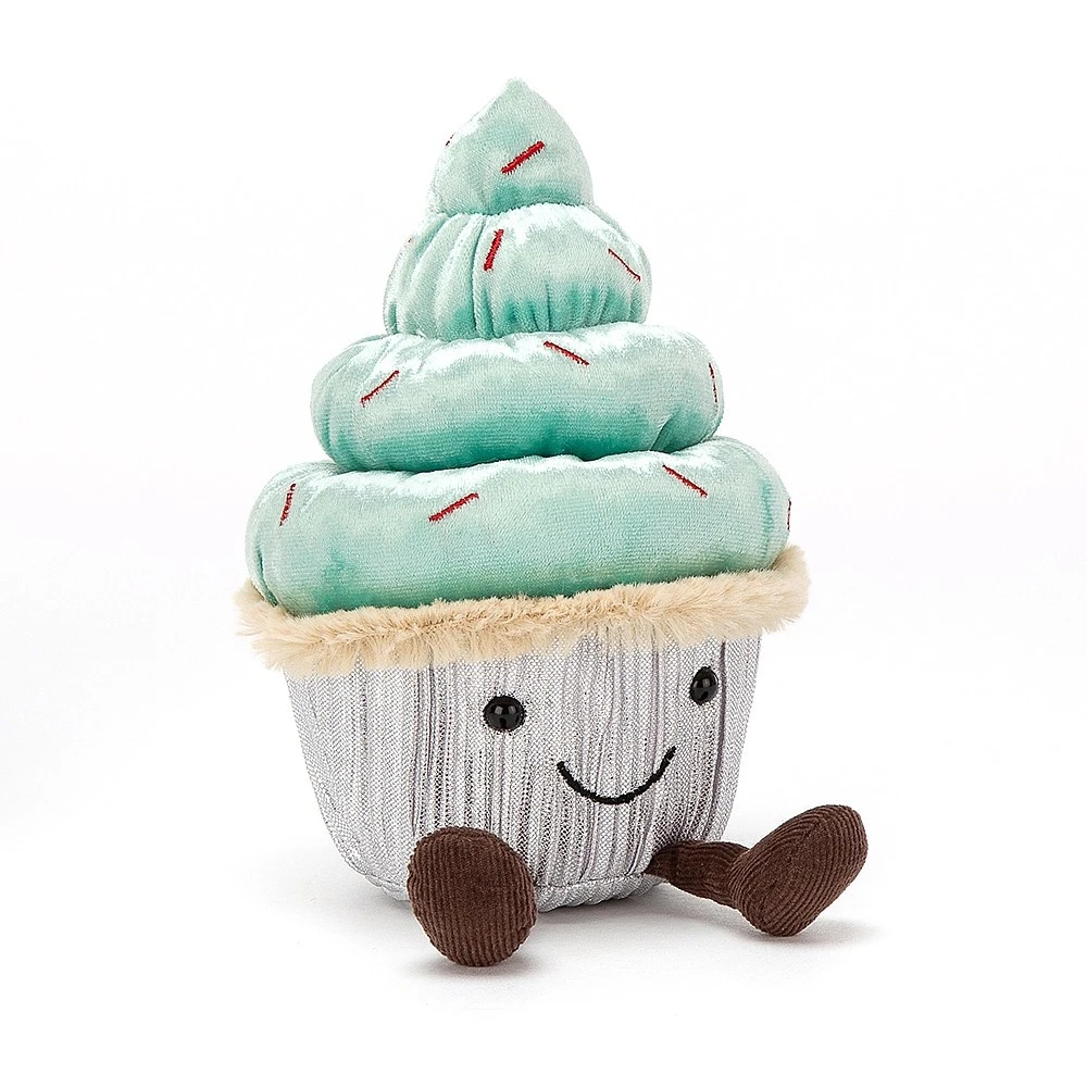 Jellycat Knuffel Minty Cutie Cupcake 3 Jellycat Knuffel Minty Cutie Cupcake