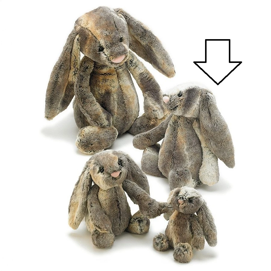 Jellycat Knuffel Konijn Bashful Cottontail Bunny Medium 6 Jellycat Knuffel Konijn Bashful Cottontail Bunny Medium - Afbeelding 4
