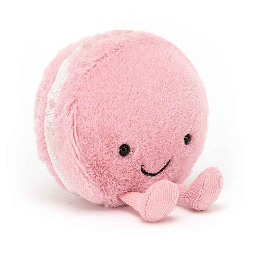 Jellycat Knuffel Amuseable Macaron Raspberry 4 Jellycat Knuffel Amuseable Macaron Raspberry - Afbeelding 2
