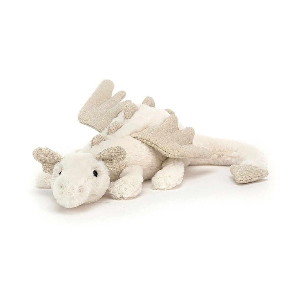 Jellycat Knuffel Draak Snow Dragon 3 Jellycat Knuffel Draak Snow Dragon