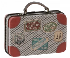 Maileg Koffertje Grey Travel Metaal 11cm