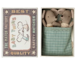 Maileg Tweeling Baby Muis In Een Luciferdoosje