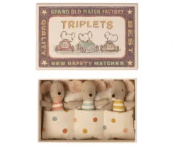 Maileg Drieling Baby Muis In Een Luciferdoosje 8 Cm