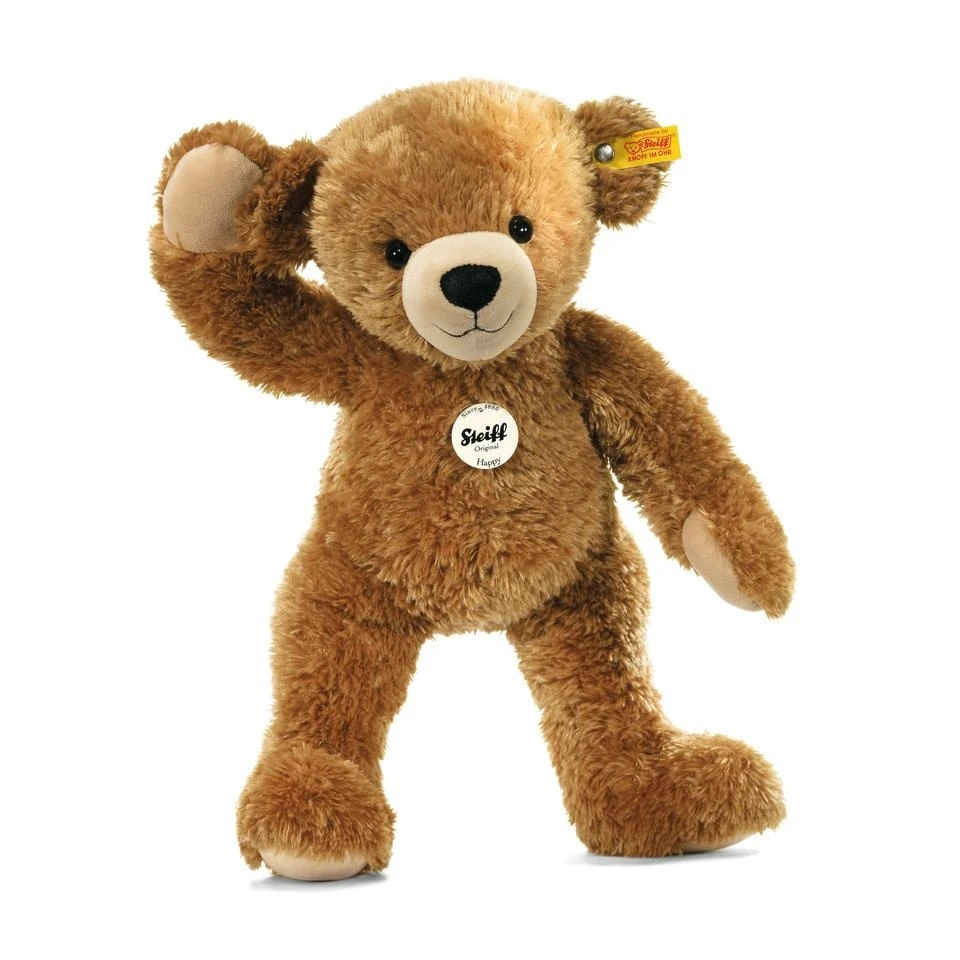 Steiff Knuffel Happy Teddybeer Lichtbruin 28cm 4 Steiff Knuffel Happy Teddybeer Lichtbruin 28cm - Afbeelding 2
