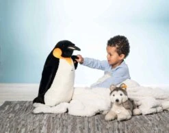 Steiff Knuffel Palle Koningspinguin Zwart/Wit 52cm -Knuffels Winkel image 963